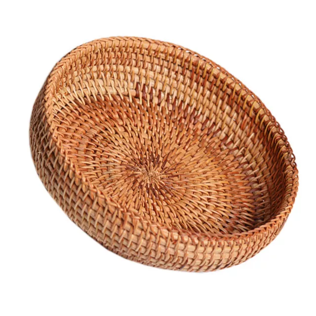 Natural Rattan Food Basket Fruit Baskets For Bread Wicker Woven Basket