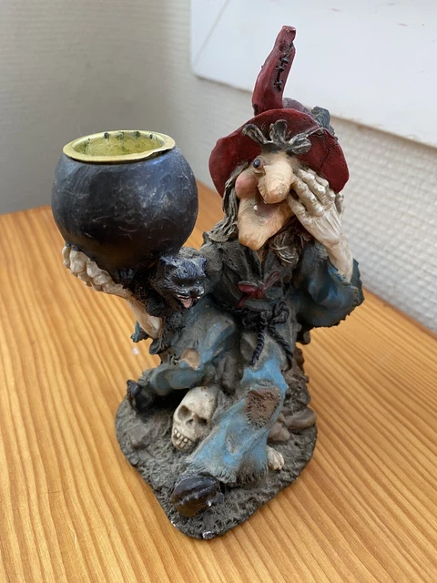 Figurine Sorcière Bougeoir En Résine – Occasion, Déco Fantastique