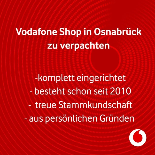 Vodafone Shop in Osnabrück zu verpachten