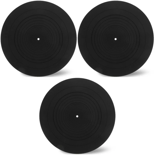 3x Silicone Disque vinyle Mat Tapis de vinyle Disque De Protection Tapis