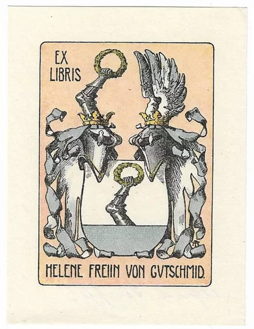 ALFRED TEUFFEL: Exlibris für Helene Freiin von Gutschmid