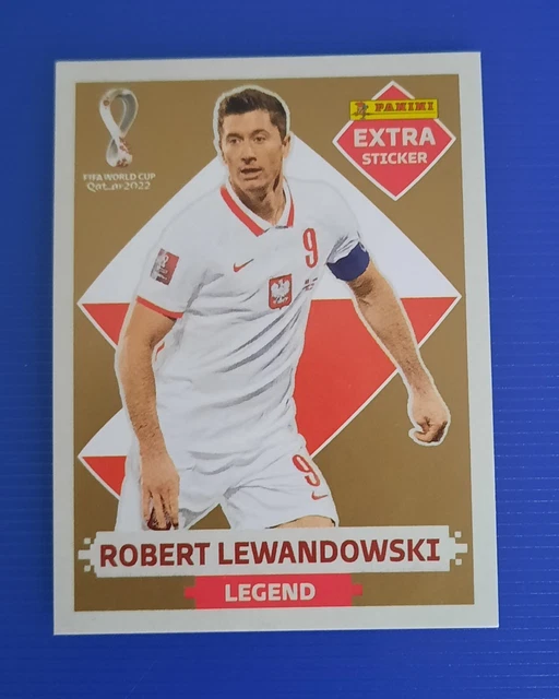 GOLD EXTRA STICKER--LEGEND Robert Lewandowski-Oro-Fifa-World Cup Qatar ...
