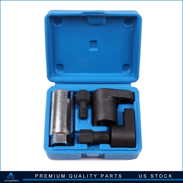 5Pc Auto Oxygen Sensor Thread Chaser Socket Vacuum Tool Remover Installer Set