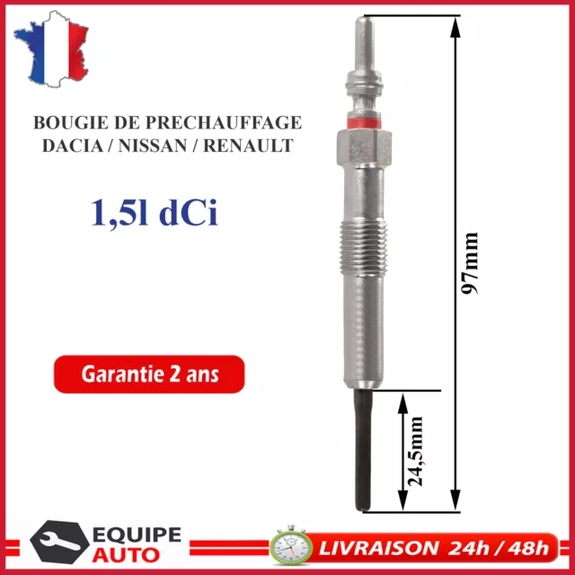 Bougie de Préchauffage pour NISSAN CUBE JUKE MICRA NOTE PULSAR QASHQAI 1.5 DCI