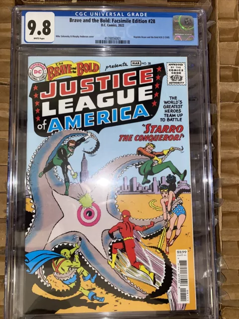 Brave and the Bold: Facsimile Edition #28 CGC 9.8 Justice League
