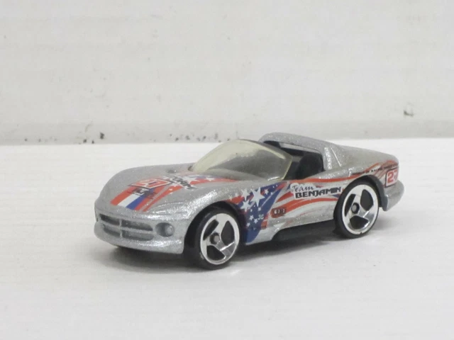 Dodge Viper RT-10 Cabrio silber Nr.27 "Benjamin", ohne OVP, Hot Wheels, ca. 1:64