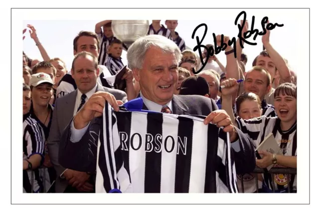 BOBBY ROBSON Signed Autograph PHOTO Signature Gift Print NEWCASTLE UNITED