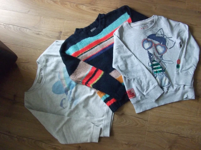 2 X Top E Maglione A Maniche Lunghe Ragazze. Invecchiato 8 Anni. Da Next.