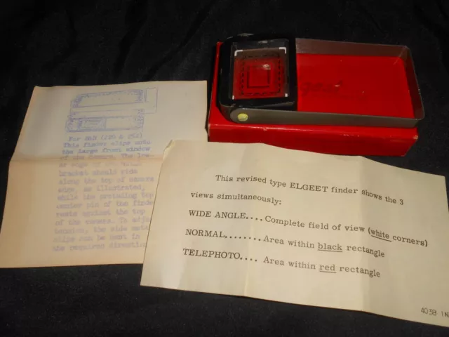 Vintage ELGEET Combination Viewfinder for Bell & Howell Sun Dial Models 220 252