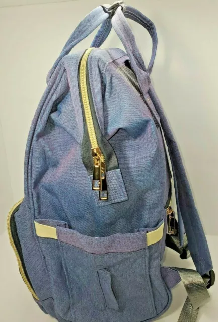 LAND Large Diaper Backpack, Multifunction Waterproof Travel Nappy Bag, Durable 3