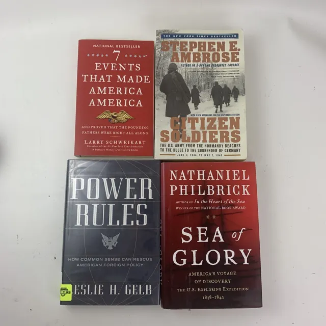 Lot of 4 NonFiction Books About The Past, Present, And Future America: Events Th