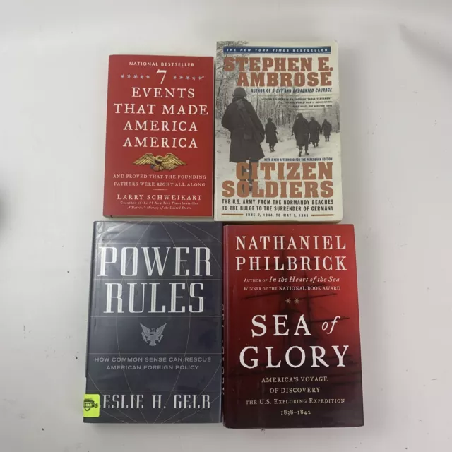 Lot of 4 NonFiction Books About The Past, Present, And Future America: Events Th