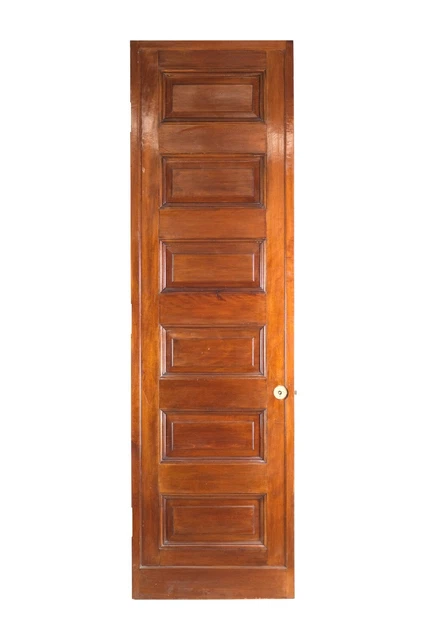 Antique 6 Pane Wood Passage Door 94.5 x 27.5