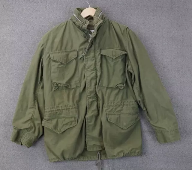 Vintage US Army M65 Cold Weather Field Jacket Coat Men's Size Large