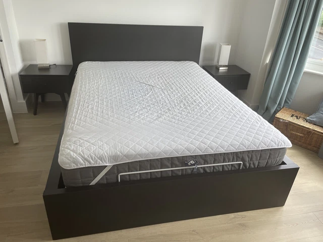 IKEA MALM OTTOMAN Bed King Size Bed Underneath Storage, Dark Brown £275.00 - PicClick UK
