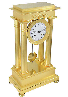 Pórtico. Kaminuhr Empire Reloj Bronce Reloj Antigua Péndulo Uhren