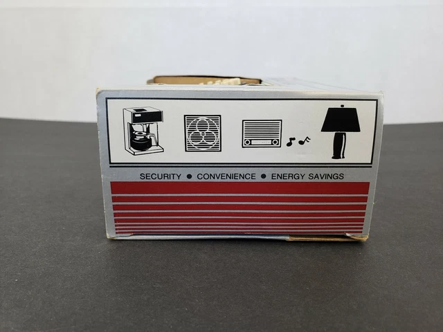 Vintage KMC Push Button Programmable 24 Hour Timer Automatic Cord Type NOS New 3