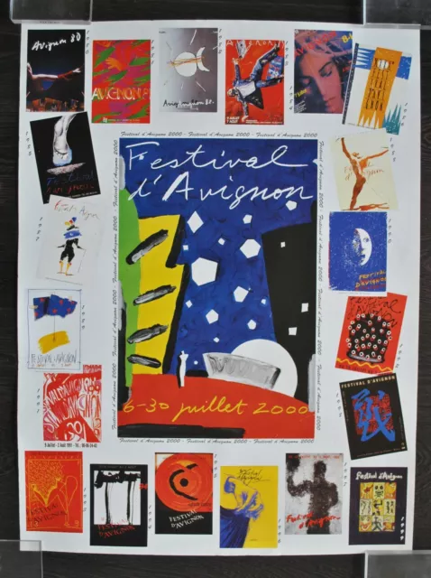 AKI KURODA - Grande affiche originale lithographiée / Festival d'Avignon 2000