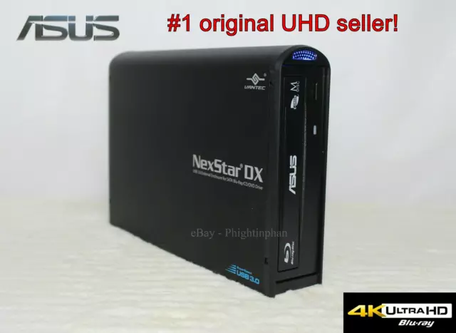 NEW External Asus BW-16D1HT Blu-ray drive FW 3.10 4K, UHD, Ultra HD Friendly!