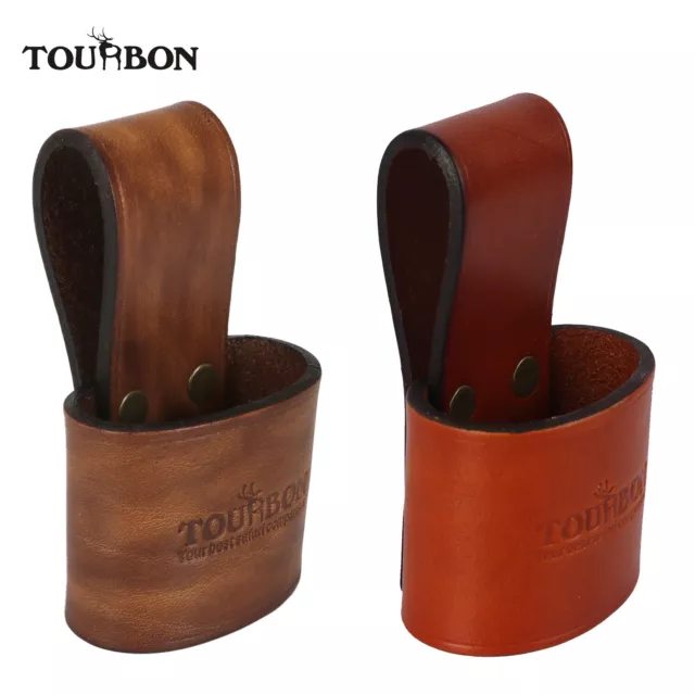 TOURBON 4mm Leather Tool Axe Hammer Holder Belt Loop Tools Holster Choose Color