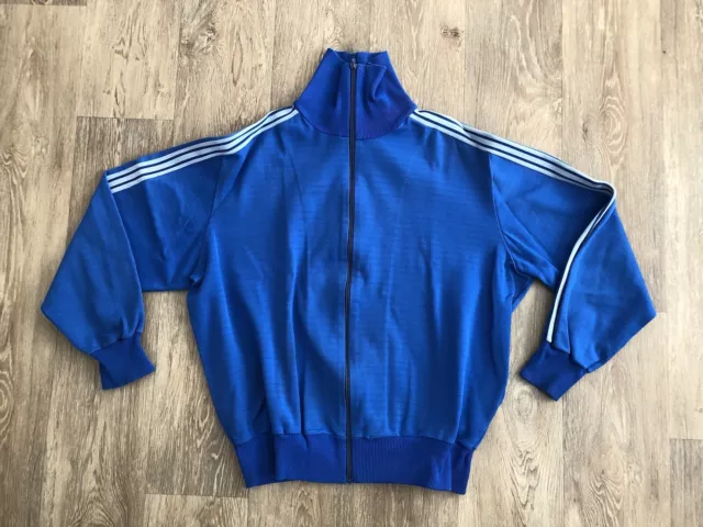 ADIDAS TRACK JACKET Small Vintage Retro 70s 80s 90s Grey Blue Made in  France £120.00 - PicClick UK