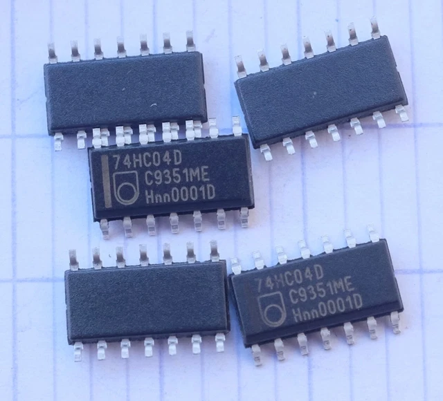 Circuit Intégré 74HC14D CMS SO14 - Lot De 2 à 5 Pièces - Neuf - Pour Projets électroniques