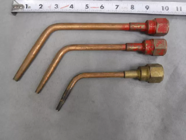 LOT 3X - Victor Oxy Acetylene Welding Brazing Tips 5-W 3-W 1-W
