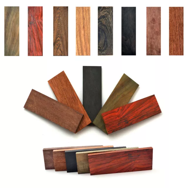 2/4 x maniglia per coltello fai da te materiale ebano mogano legno lama pannelli capannone