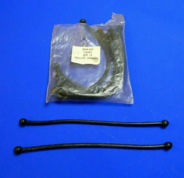 A Pair Of Raleigh 20 Rubber Bag Straps For The Rear Tray - Superb New Old Stock A Pair Of Raleigh 20 Rubber Bag Straps For The Rear Tray - Superb New Old Stock