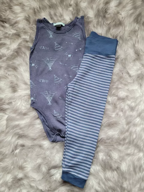 Baby Jungen Set 2teilig- Body + Hose Gr. 86/92