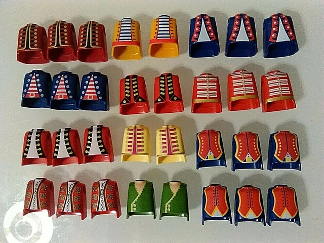 Lot De 24 Soldats Playmobil – Anglais – Pirates, Barque, Napoléoniens – Occasion