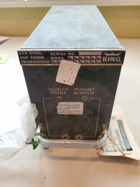 Ktr9100A  Vhf Comm Transceiver Pn 064-1005-02 Bendix / King As Removed Condition