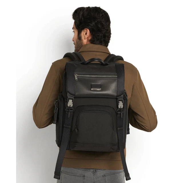 TUMI Alpha Bravo Lark Ballistic Nylon Backpack Black 232651 4