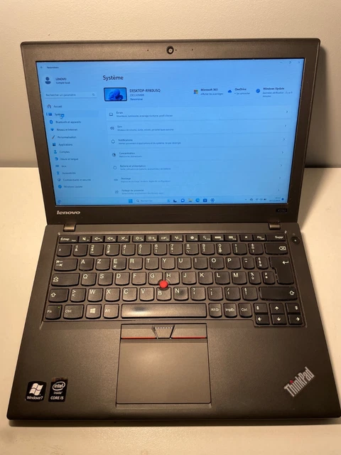 Ordinateur Portable LENOVO THINKPAD X250 i5-5200 8 giga , DD 500 go fonctionnel
