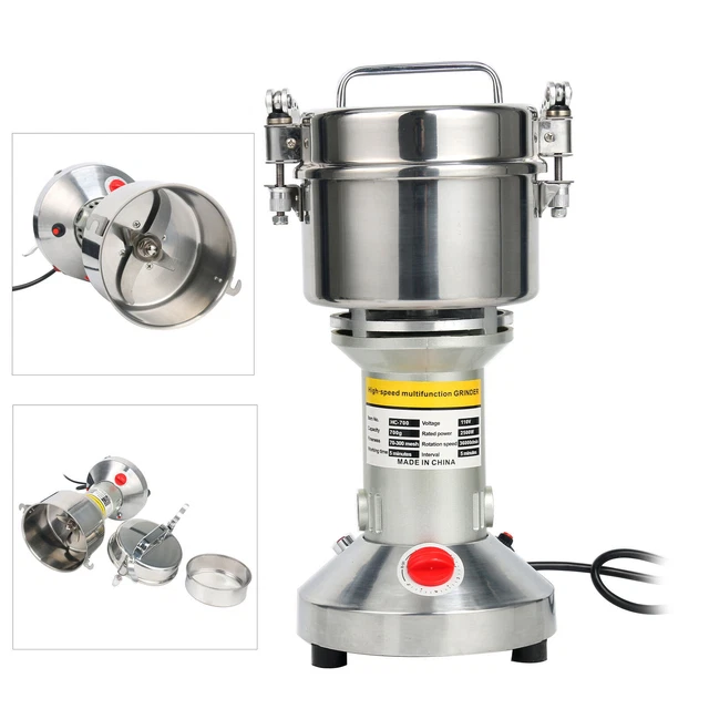 High Speed 700g Electric Grain Mill Grinder Powder Machine Spice Herb Grinder
