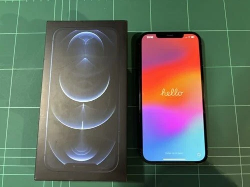 Apple iPhone 12 PRO MAX - 256GB - Pacific Blue - Boxed - O2/Sky
