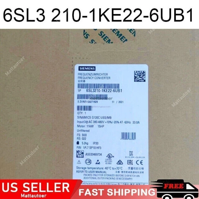 1PC New Siemens 6SL3210-1KE22-6AF1 Frequency Converter In Box Brand
