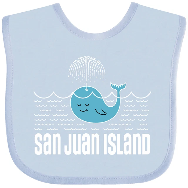 Inktastic San Juan Island Washington Whale Baby Bib Watching Souvenir Clothing