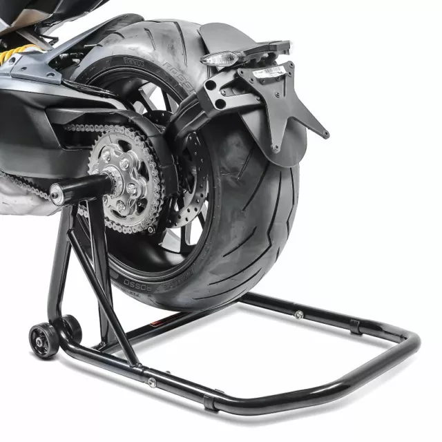 Motorradständer Hinterrad Single für MV Agusta Brutale 675 12-18 schwarz hinten