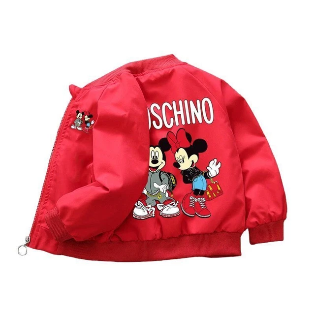 Mickey Minnie zipper ragazzo ragazza giacca 2023 cartone animato giubbotto a vento