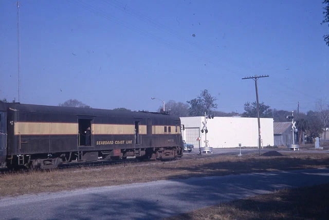 ORIGINAL 1968 RAILROAD SLIDE SCL SEABOARD COAST LINE 4900 FLORIDA Air doodlebug