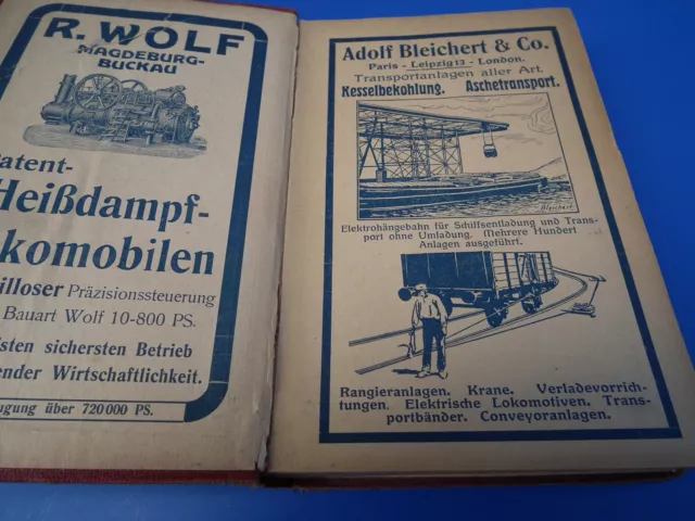 KRAFT-Kalender für Fabrikbetrieb 1911 schöne alte Werbung Monteure Heizer Techni 3