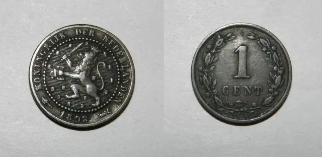 Netherlands 1 Cent 1898