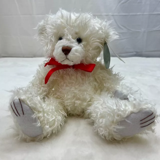 First & Main Scraggles 11" Teddy Bear Plush Stuffed Toy White Tags Attached