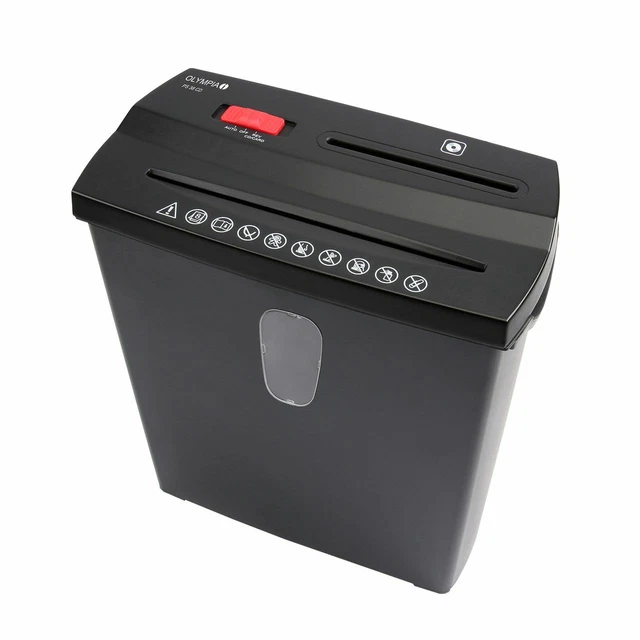 OLYMPIA DÉCHIQUETEUSE SHREDDER Pour Papier Cds Et Cartes De Crédit Noir