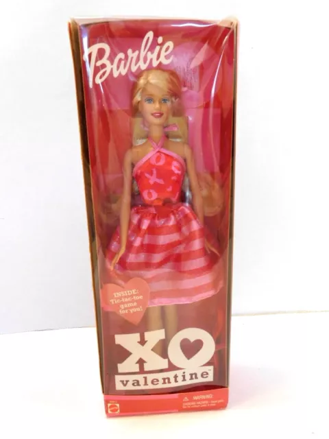 Barbie💕 XO Valentine with Tic Tac Toe Game for You 2002 Mattel 55517 NRFB💕