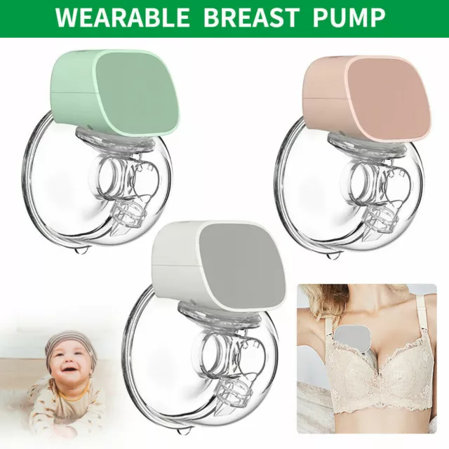 Portable Electric Breast Pump USB Silent Wearable Hands-Free Automatic Milker US