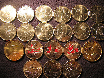Complete Set Of 20 Coins Canada Vancouver 2010 Olympics .