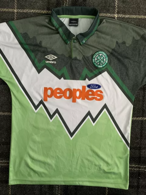 Celtic Retro Away Shirt 1992/93 Large Mint Condition Classic