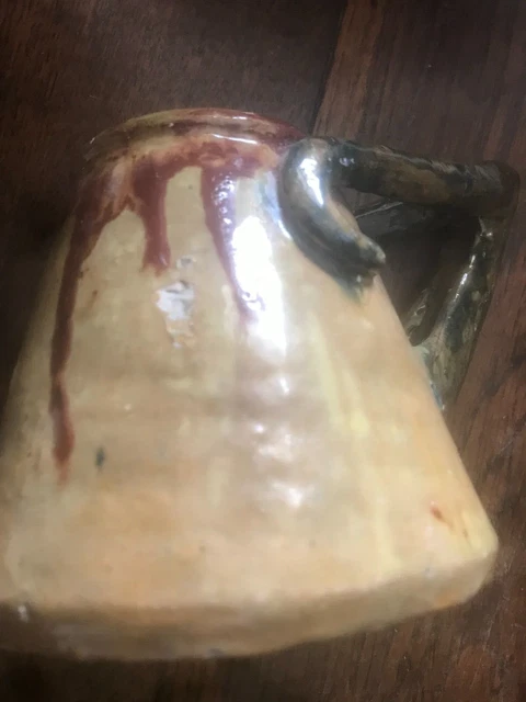 magnifique verseuse poterie de legue oudrece emaile